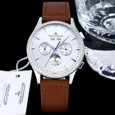 TW Factory Jaeger-LeCoultre Master Series Silver steel case with White diamonds Diameter 40mm watch